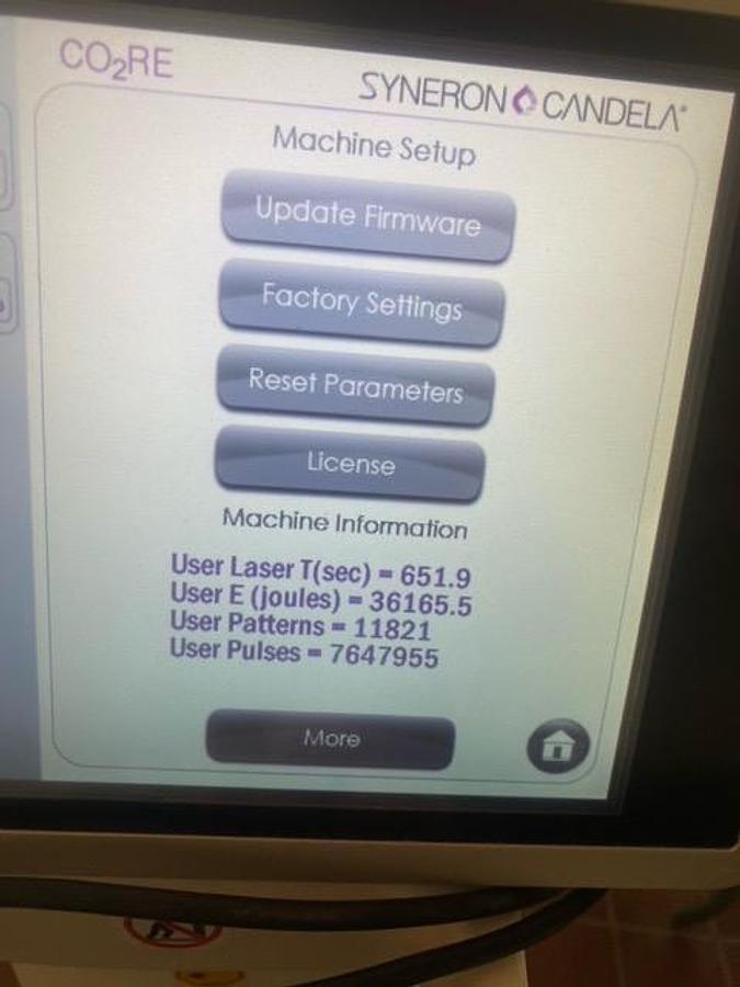 Used 2018 Syneron Candela  CO2RE- Silver, Gold and Intima