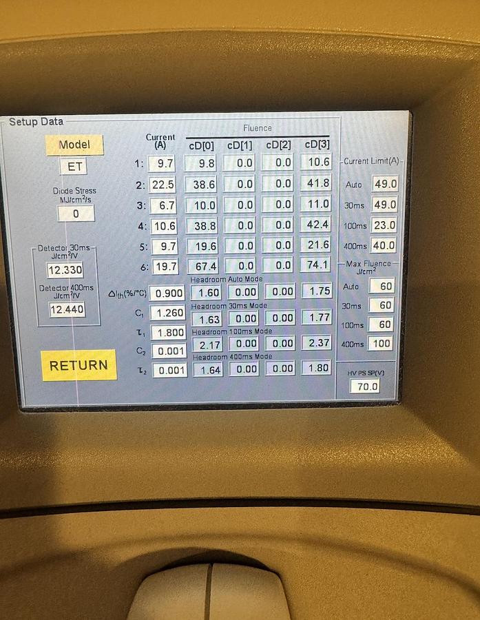 Used 2007 Lumenis  Lightsheer ET 400