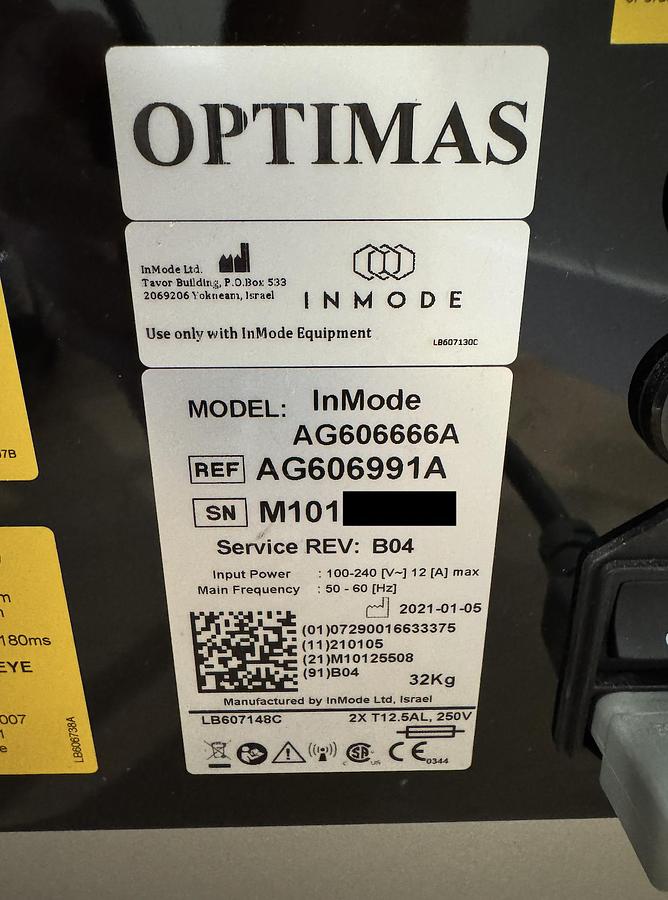 Used 2021 Inmode Optimas