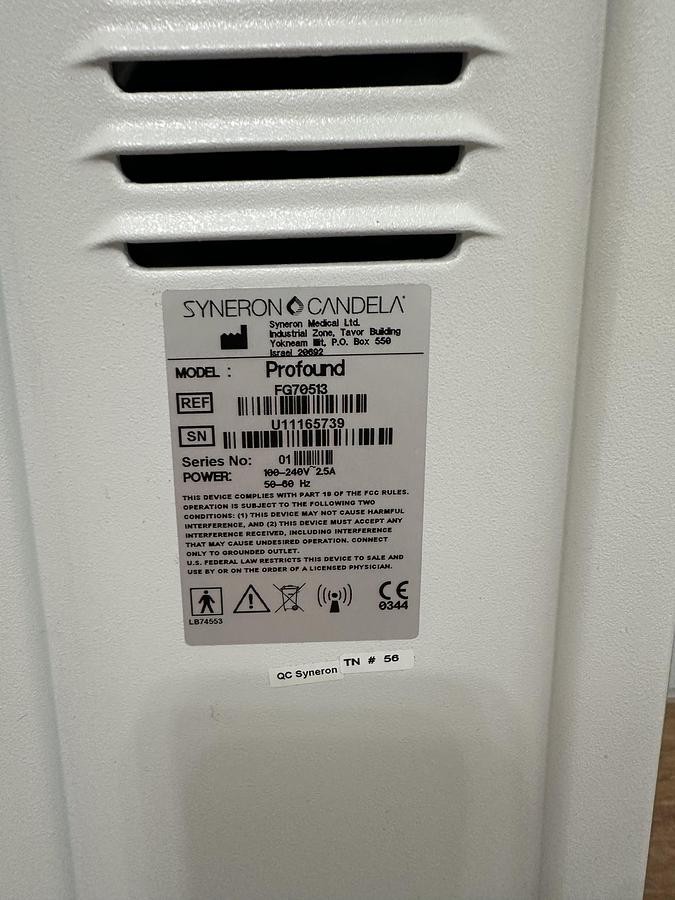 Used 2011 Syneron Candela Profound RF Micorneedling