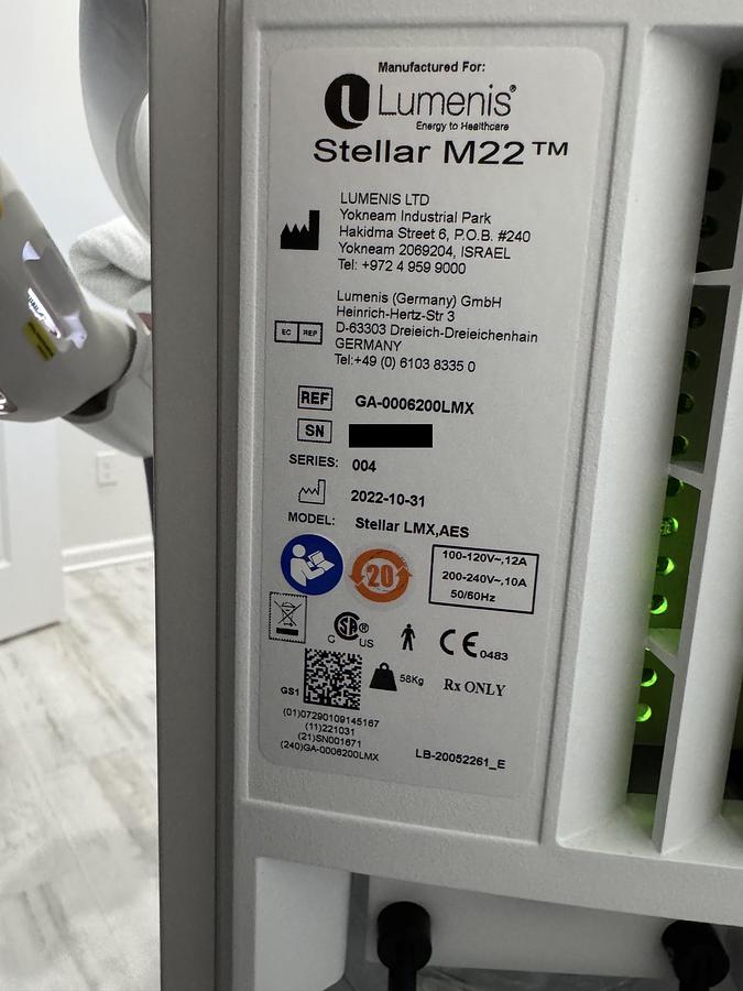 Used 2022 Lumenis M22 Stellar IPL