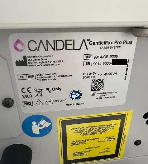 Used 2023 Candela Gentlemax Pro Low Pulses