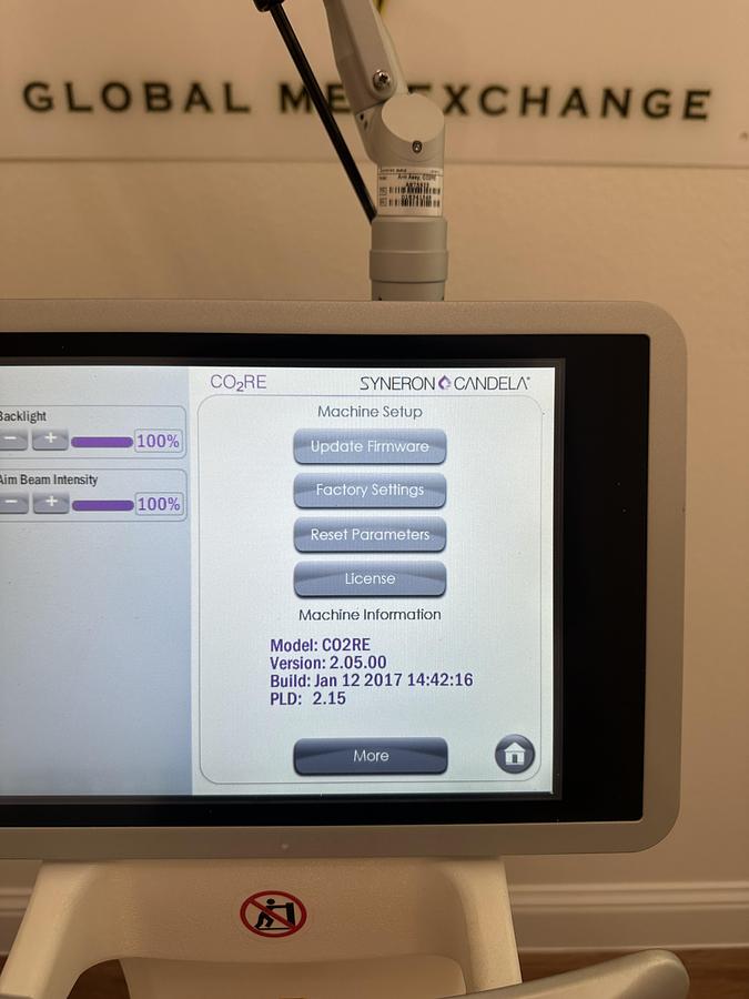 Used 2018 Syneron Candela CO2RE- Silver, Gold and Purple Lens Fully Loaded