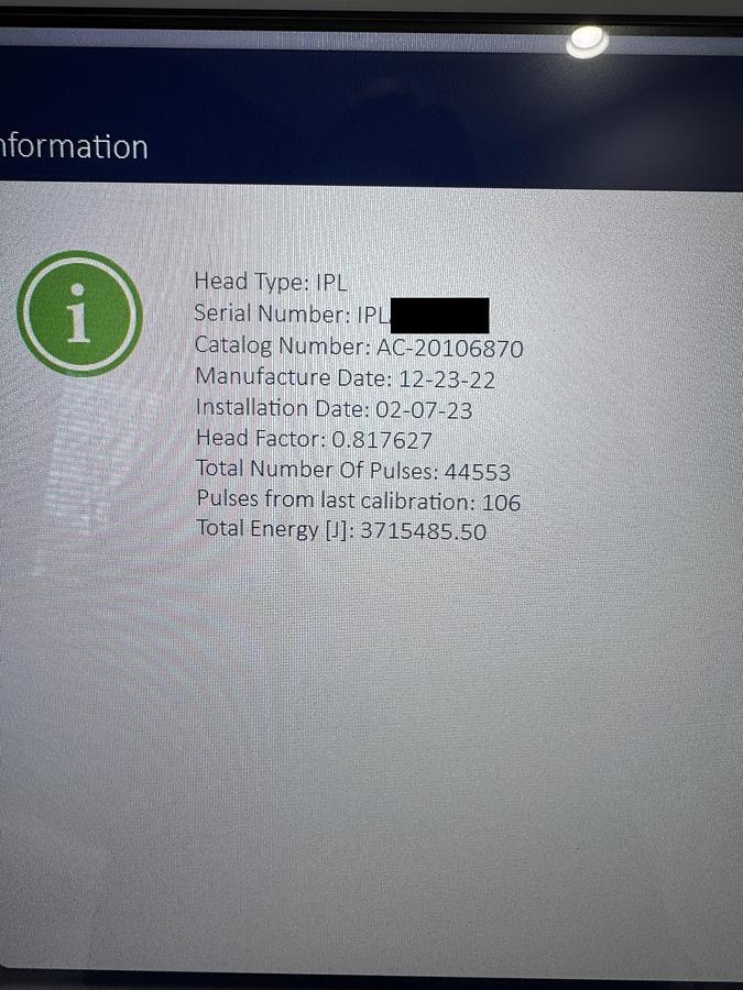 Used 2022 Lumenis M22 Stellar IPL