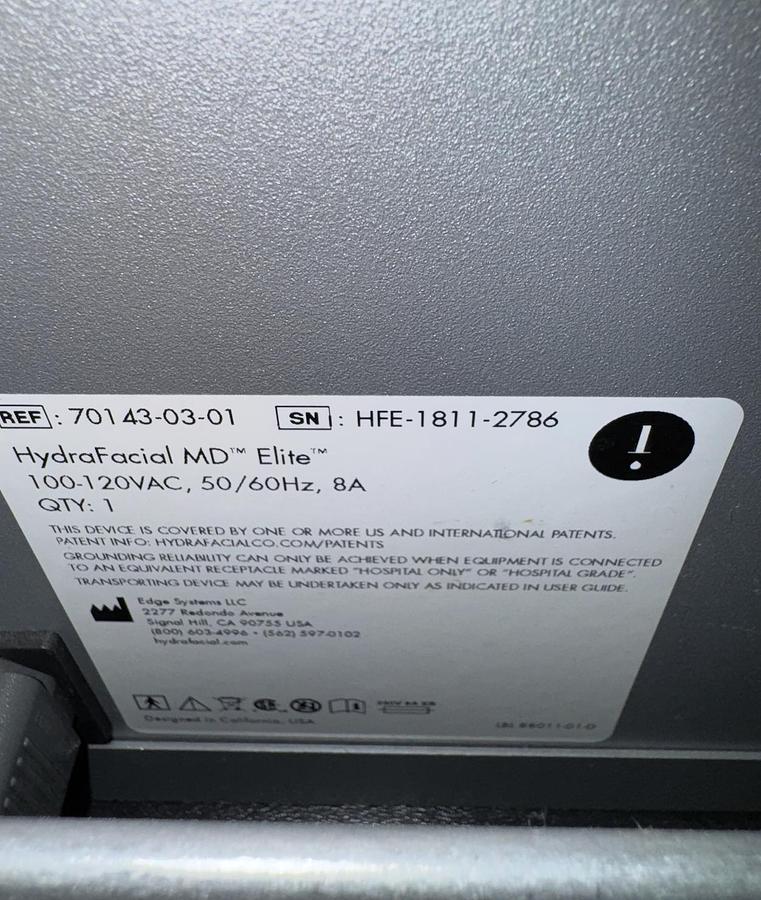 Used 2018 Edge Hydrafacial MD Elite