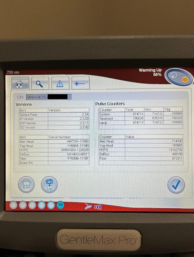 Used 2018 Candela Gentlemax Pro