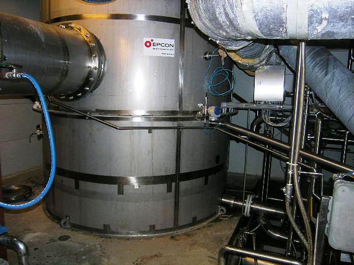 Used 2002 – 1-pass MVR falling film vacuum evaporator unit