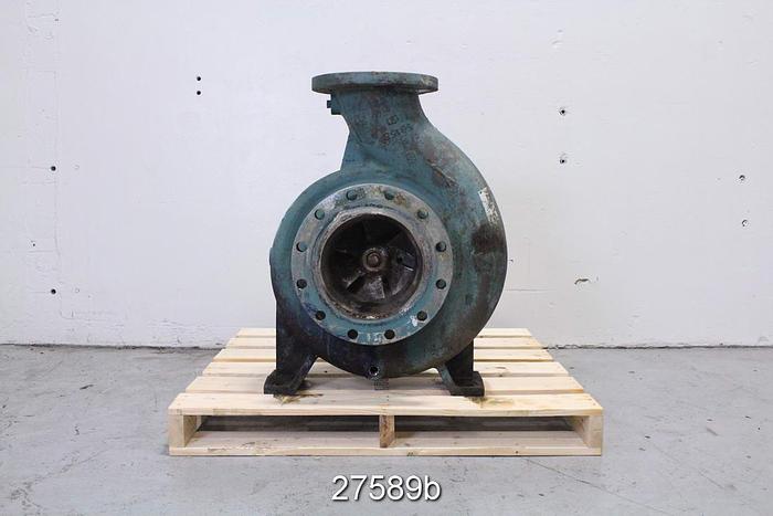 Used Goulds 3175 Goulds 3175 M, 8X10X14, 6 Vane Impeller, 13 1/2" Impeller Diameter, Stainless Steel Impeller, Stainless Steel Casing, Stainless Steel Stuffing Box, Stainless Steel Suction Side Plate, Dynamic Seal. #27589