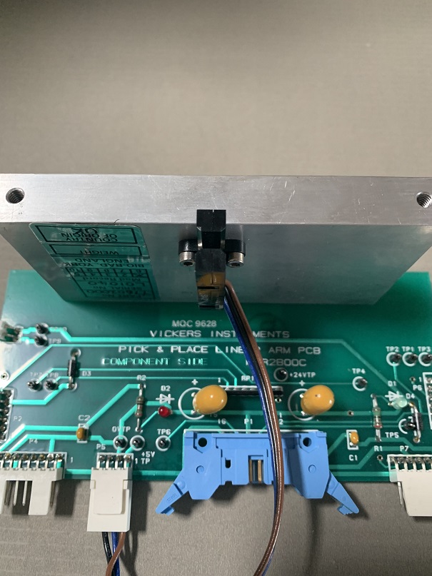 Used Bio-Rad Y7602000 Vickers Instruments Pick & Place Linear Arm PCB PER2B00C