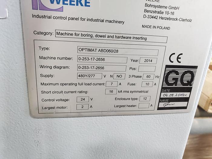 Used Weeke ABD060/28