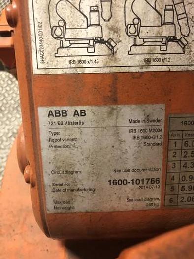 Used 2008 ABB IRB 1600 Robots