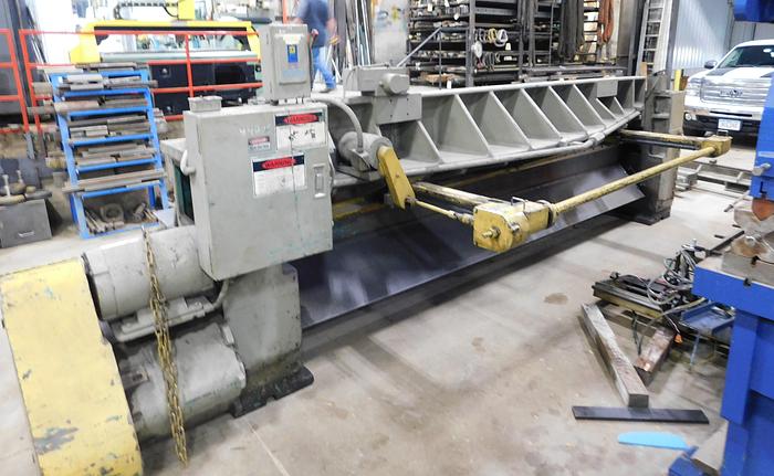 Used Wysong 12' x 10ga Mechanical Plate Shear