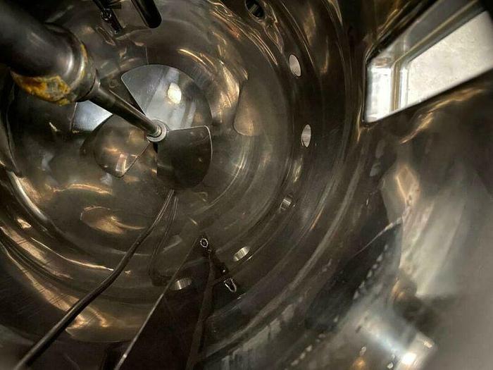 Used Biolafitte 63 Liter Stainless Steel Jacketed Bioreactor Max Work Pressure 2 Bar