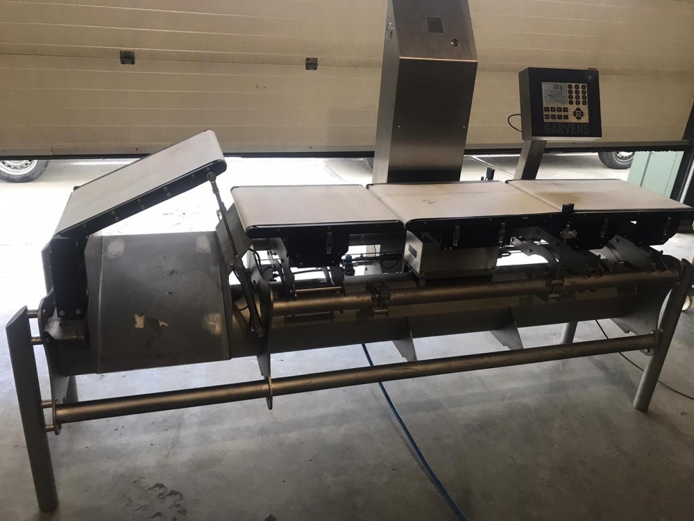 Used Garvens checkweigher with reject