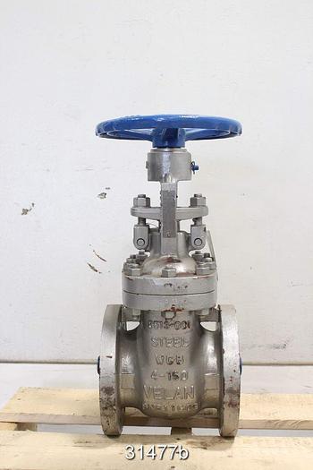Used Velan F12-0064C-02TY 4" Hand Operated Gate Valve #31477