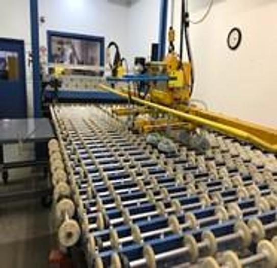 Used Tamglass Tempering Line with Armetech Laminating Line & Bilco Cutting Line Model: 3-Z CBHF