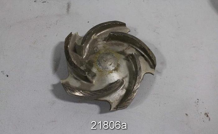 Used Goulds 3196 Impeller, 6.5", 5-Vane, Casting No.: 53815 (For 3x4x8 Pump) #21806