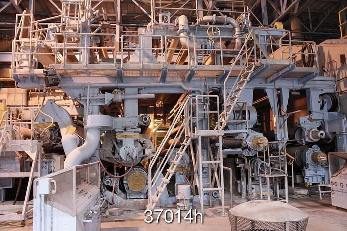 Used Metso 220" Trim Medium/Liner Fourdrinier Paper Machine #37014