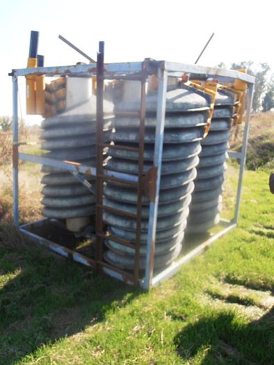 Used Concentrator, Krebs Spiral, Mdl GPX3/4, FRP, (4) Spirals #S740703