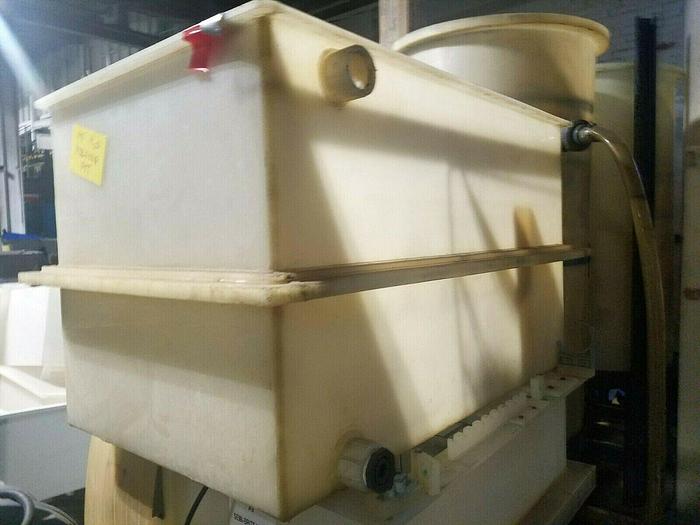 Used Polypropylene Plating Tank 47" long x 26" wide x 27" Deep