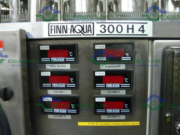 Used FINN-AQUA 300 H 4 Multiple Effect Water Still Skid w/ Heat Exchanger WFI Skid