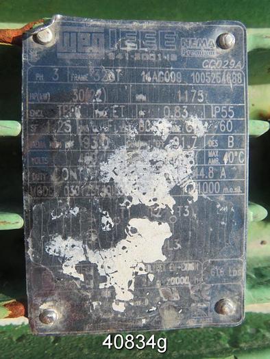 Used Goulds 3196 8x10x15 Pump, SS Casing and Impeller #40834