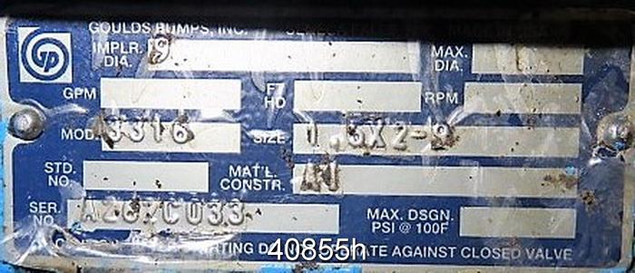 Used GOULDS 3316 #40855