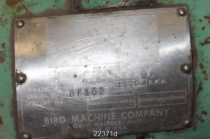 Used Bird Grubbens/Labyri DF102 Deflaker Power End, Type: A, 1200 Rpm #22371