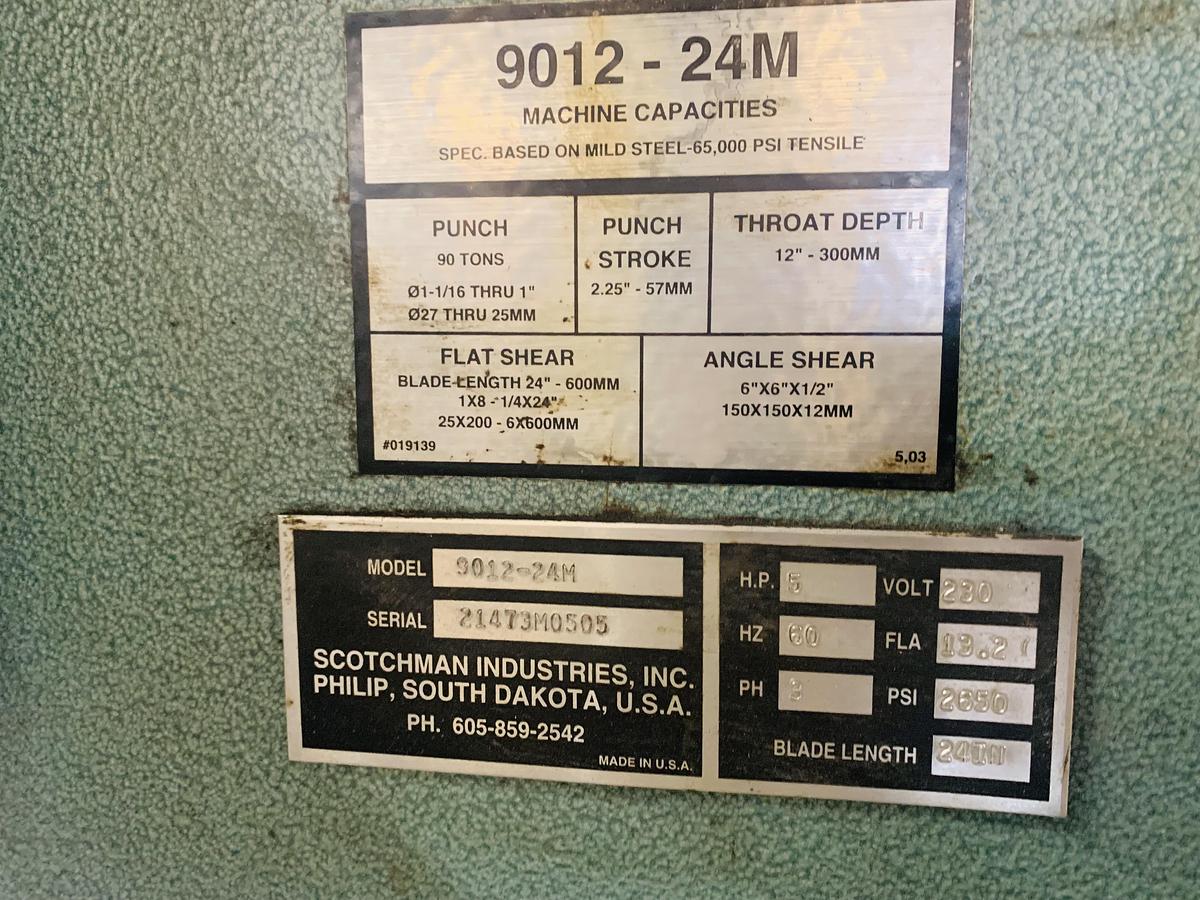 Used Scotchman 9012-24M Ironworker
