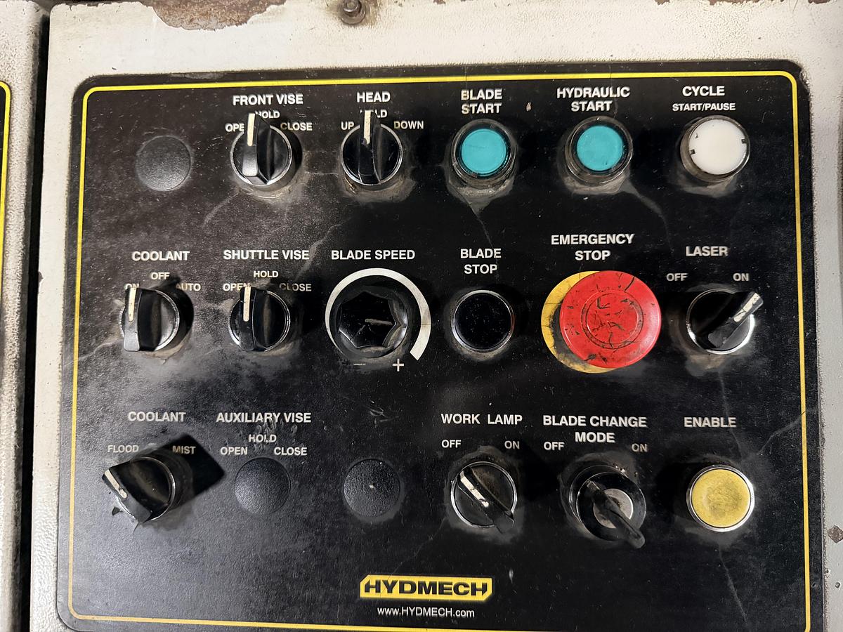 Used 2016 Hyd-Mech H-22A Automatic Horizontal Band Saw with canted head