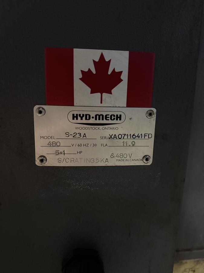 Used 2011 HydMech Group S23A