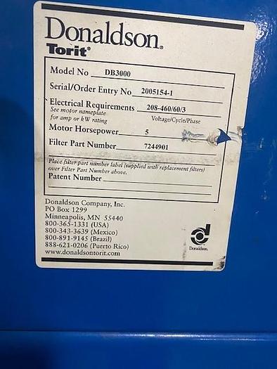 Used Donaldson Torit Downdraft Bench DB3000