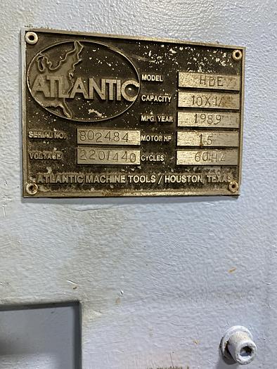 Used Preowned Atlantic Hydraulic Plate Shear