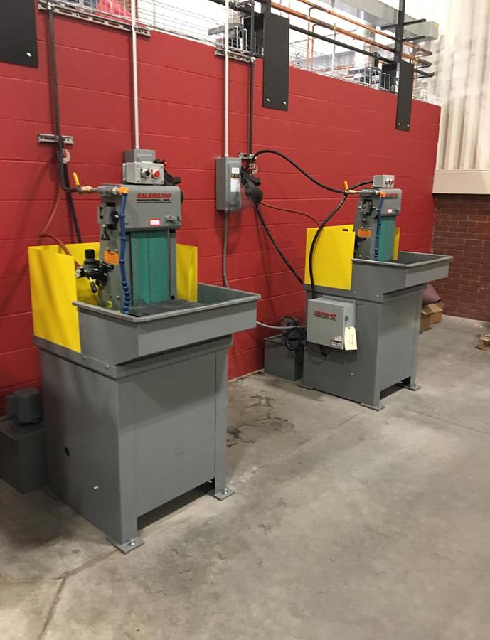 Used Kalamazoo vertical wet belt sander