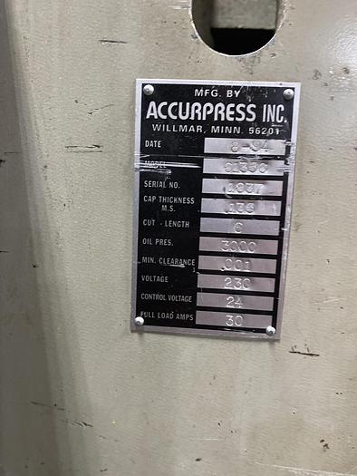 Used Accurshear 61356 10ga Shear