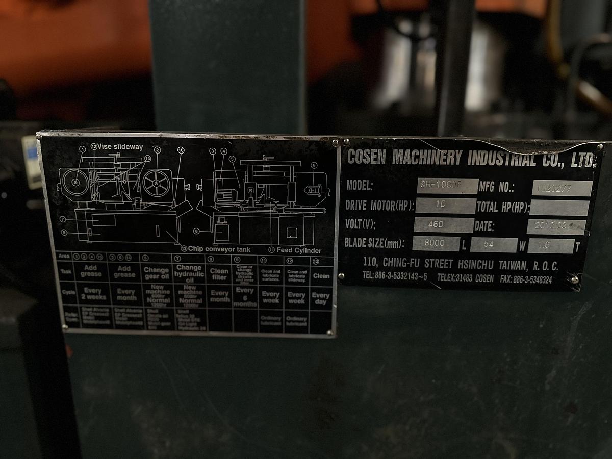 Used Cosen SH-1000F Saw