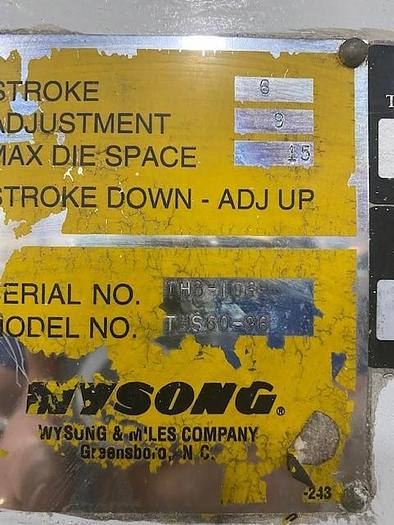 Used Used Wyson 60 Ton Press Brake