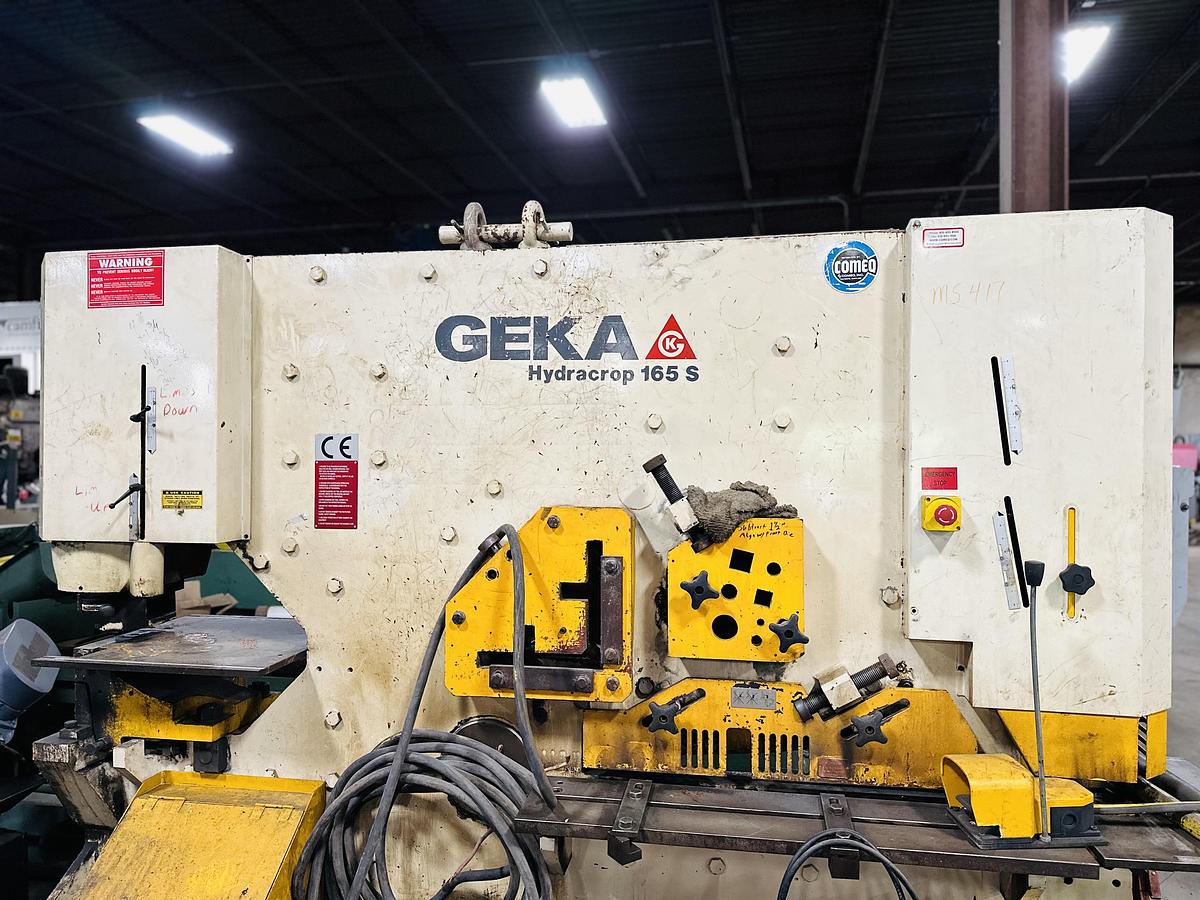 Used 2012 GEKA Iron Worker 185 ton punch 300 ton Shear