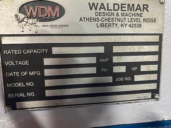 Used Used WDM Hydraulic Pinch Pyramid Angle Roll Machine
