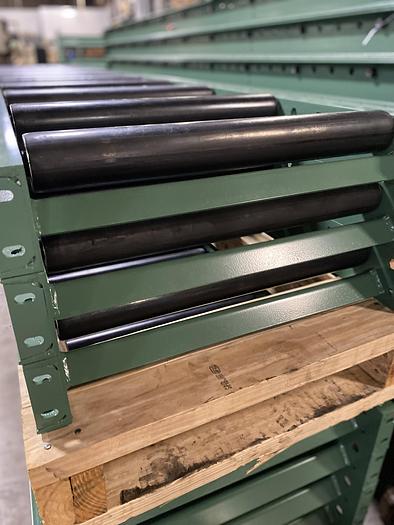 Roach Conveyors 21" x 10' with supports, rollers on 12" centers