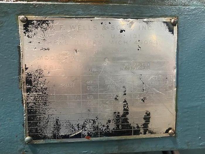 Used Used WF Wells & Son W9 Saw