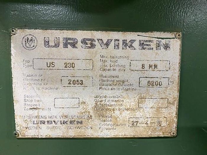 Used Ursviken Hydraulic Shear