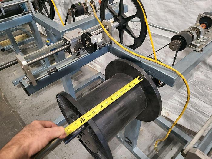 Used OK Coil Filament Feed Machine Model OK15 Triple Line Motorized Fiber Optic