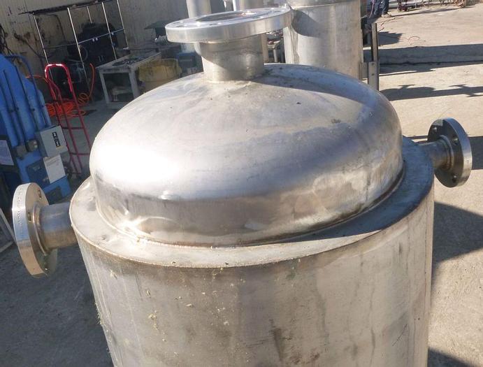 Used Tank, 75 Gallon, 304 S/st, Jkt, 125 PSI, Charcoal Filter, #S744384