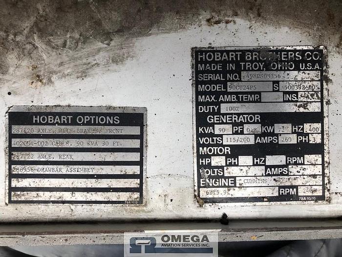 Used 1998 Hobart 90 KVA GPU