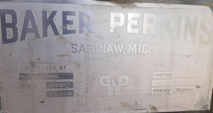 Used Mixer, Sigma, 10 Gallon, C/st, Jkt, Baker Perkins, 10 HP #S744509