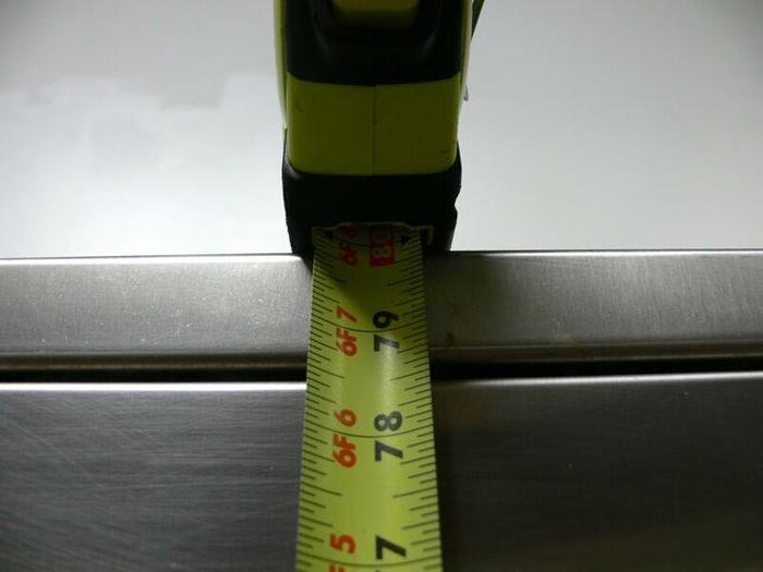 Used Stainless Steel Storage Cabinet  16" x 47" x 80"