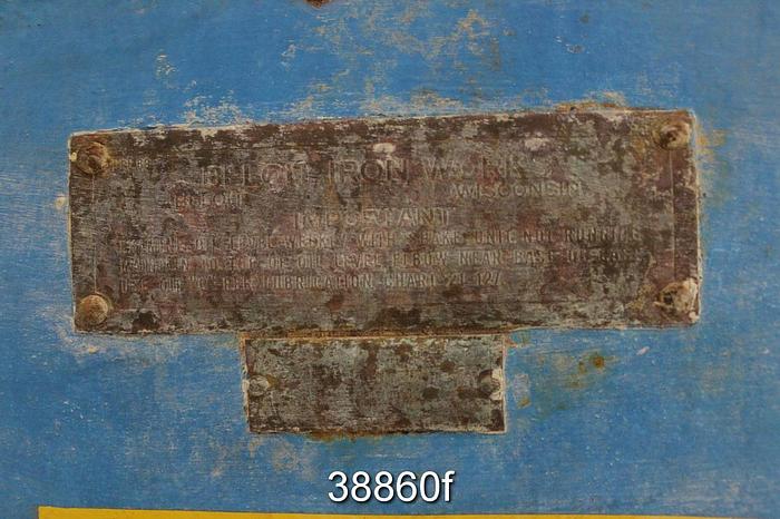 Used Beloit Fourdrinier Table Shale, 3/4  Stroke #38860