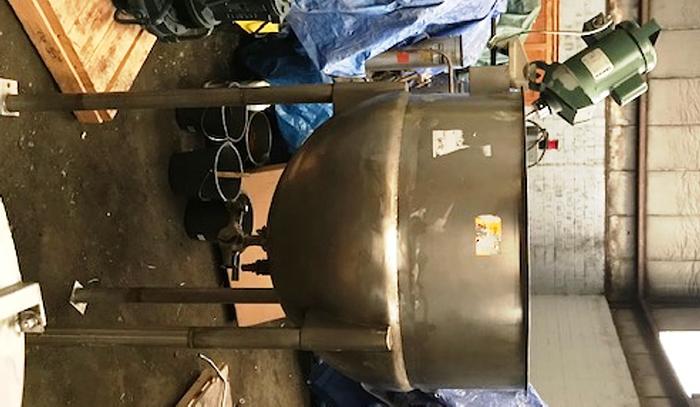 100 Gallon Approx. Capacity Stainless Steel Jacketed Mixing Kettle