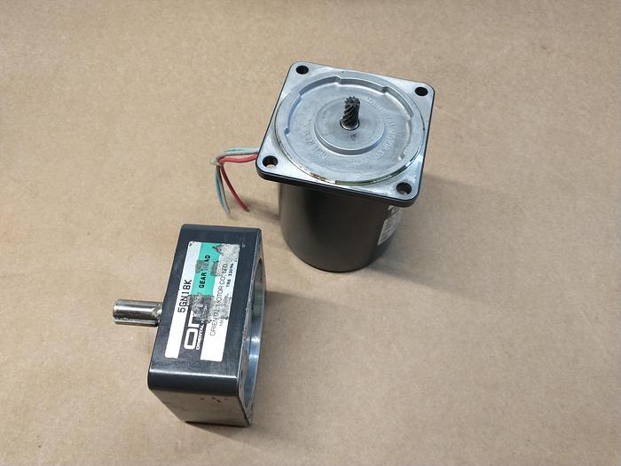Used Oriental Motor 5RK40GN-AW 5GN18K 230v 50Hz Reversable Gear Motor 18:1 Ratio GH116